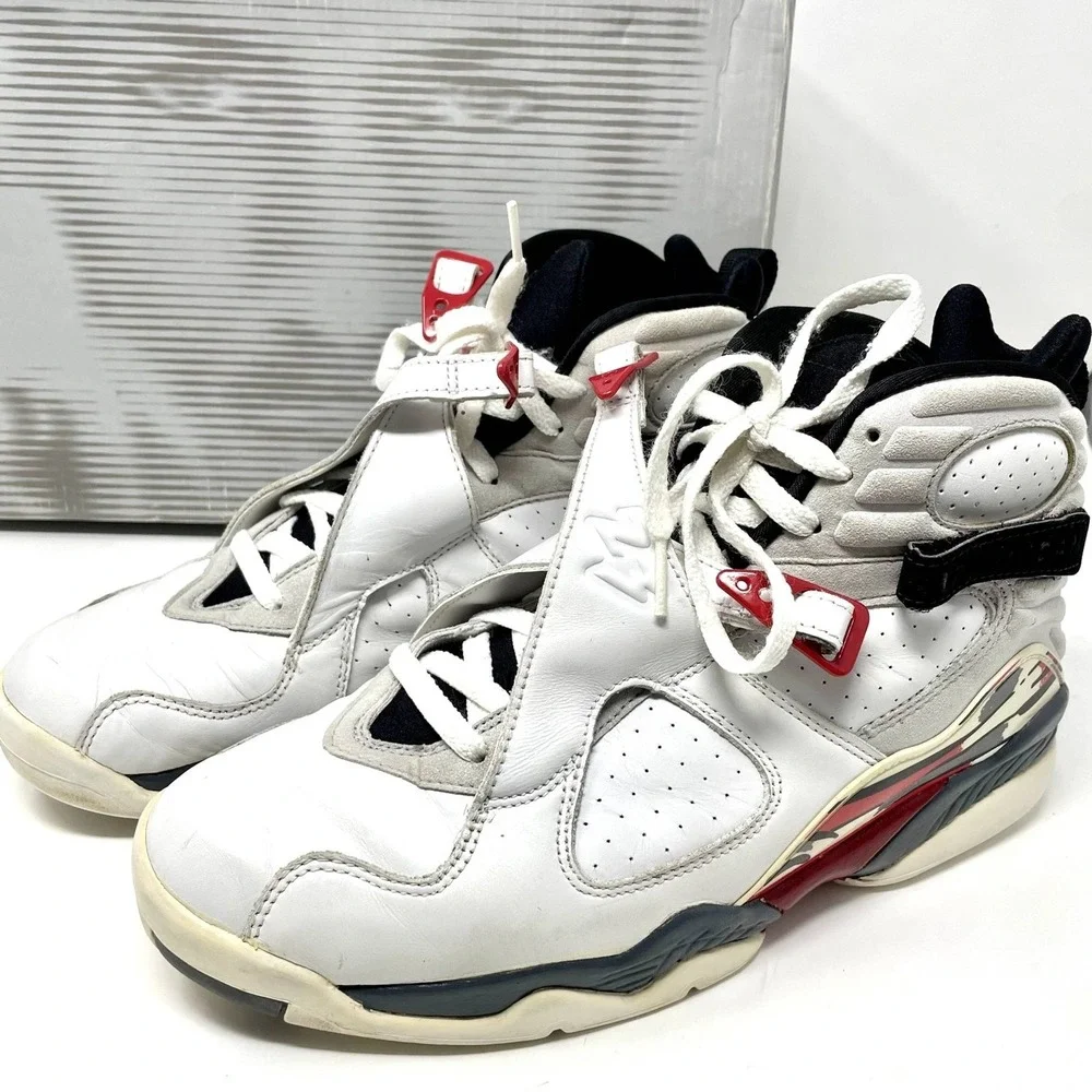 Nike Air Jordan 8 Retro Bugs‎ Bunny Men 11 White Vintage Shoes 2002 305381 101